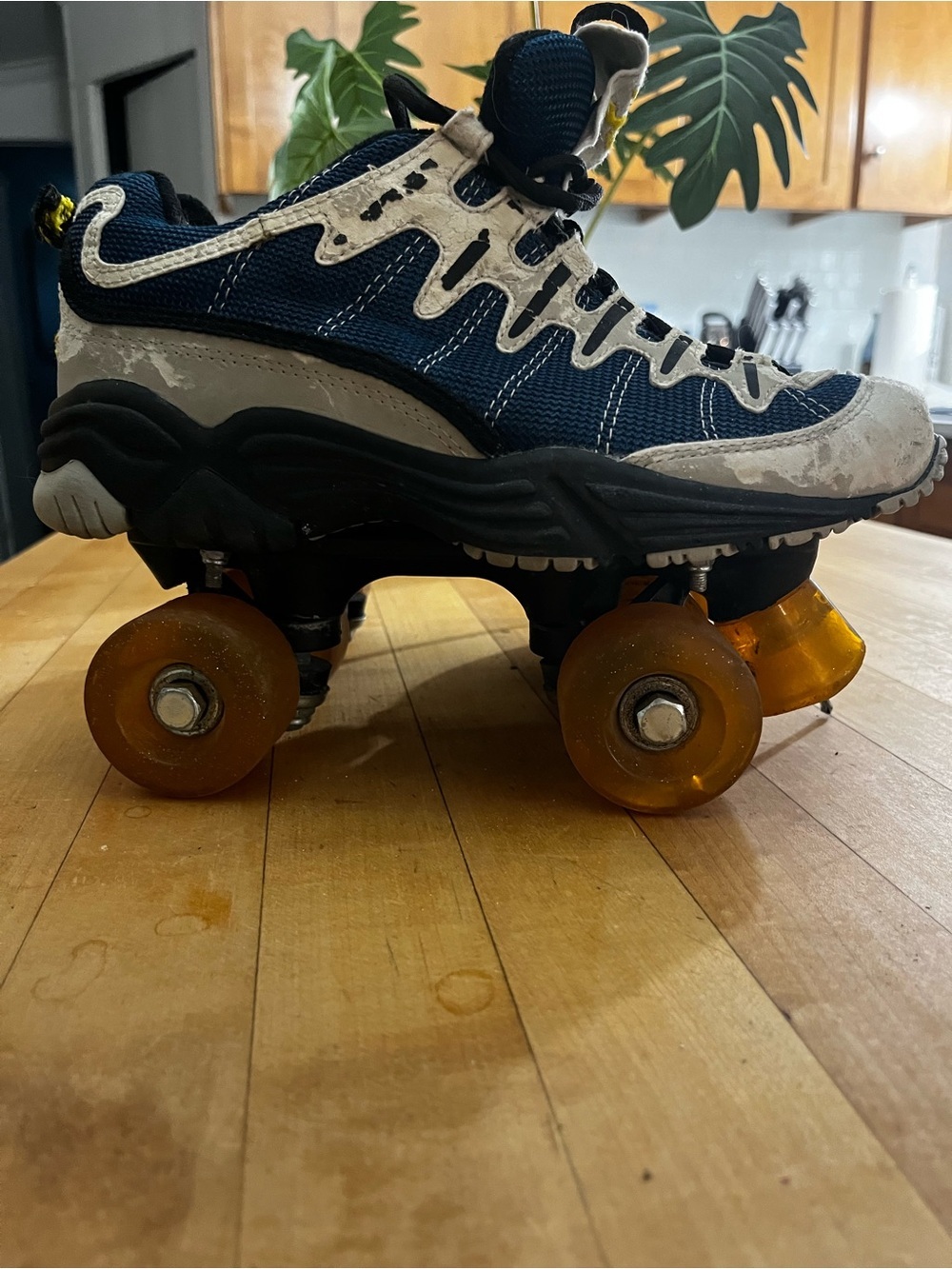 RAGE 4X4 QUAD Roller Skates Sneaker Unisex Blu/Gry, Men sz. 5/Women's 7